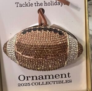 Piper K Football Ornament Bnib